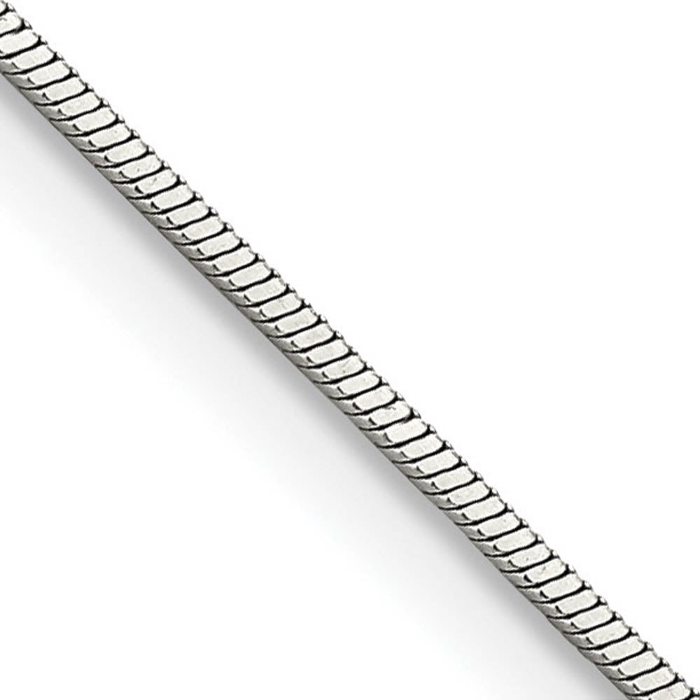 1.5mm Stainless Steel Polished Square Snake Chain Necklace, Item C10753 by The Black Bow Jewelry Co.