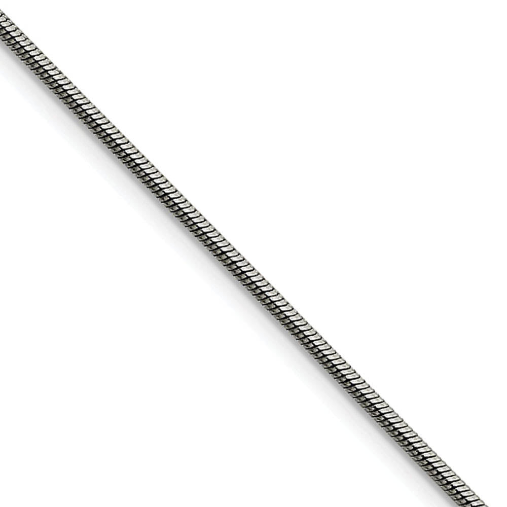 2mm Stainless Steel Snake Chain Necklace, Item C9085 by The Black Bow Jewelry Co.