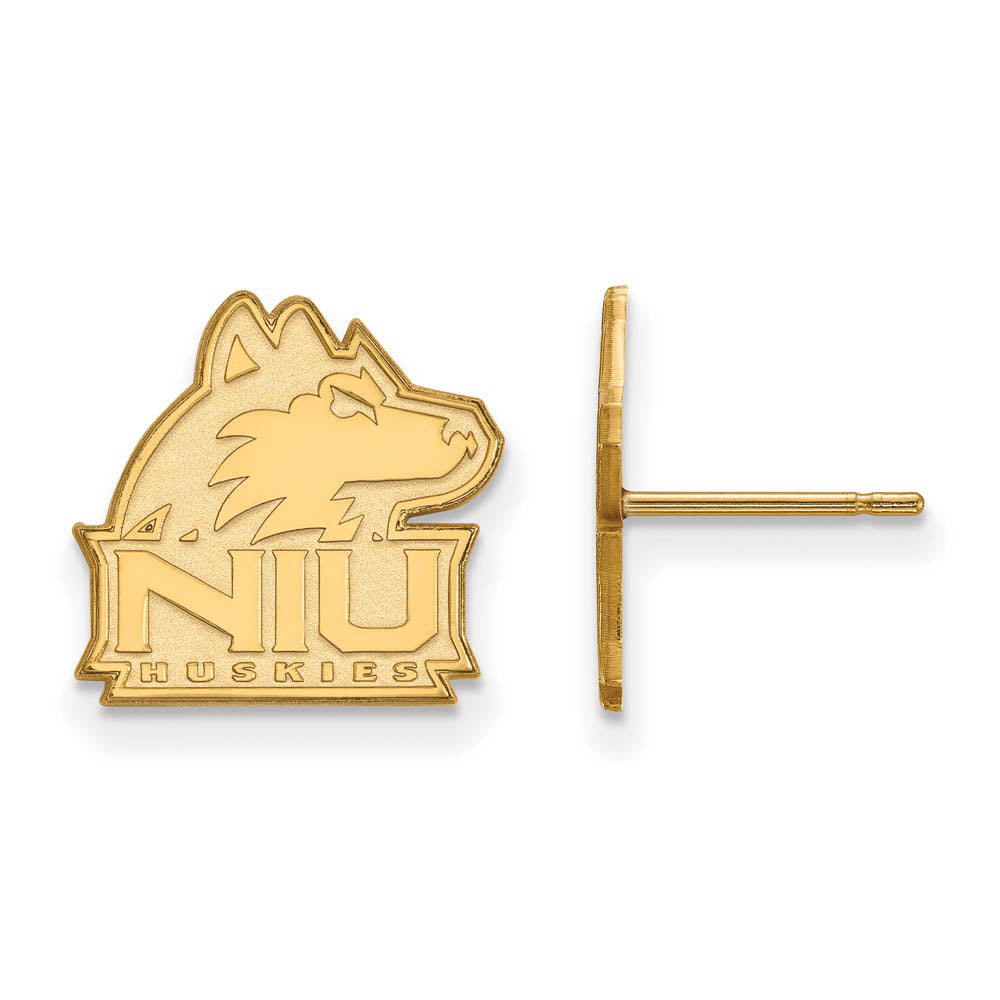 14k Yellow Gold Northern Illinois University Small Post Earrings, Item E14821 by The Black Bow Jewelry Co.