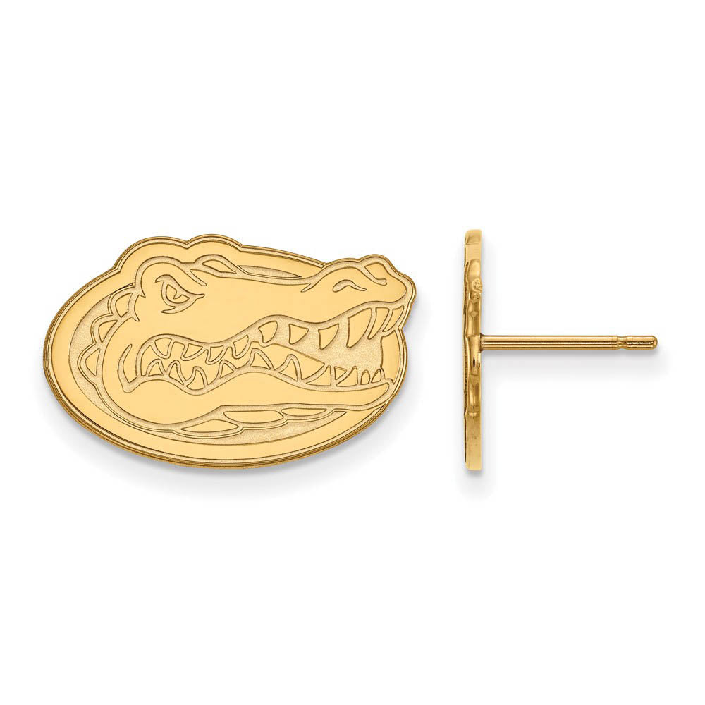 14k Yellow Gold University of Florida Small Mascot Post Earrings, Item E14864 by The Black Bow Jewelry Co.