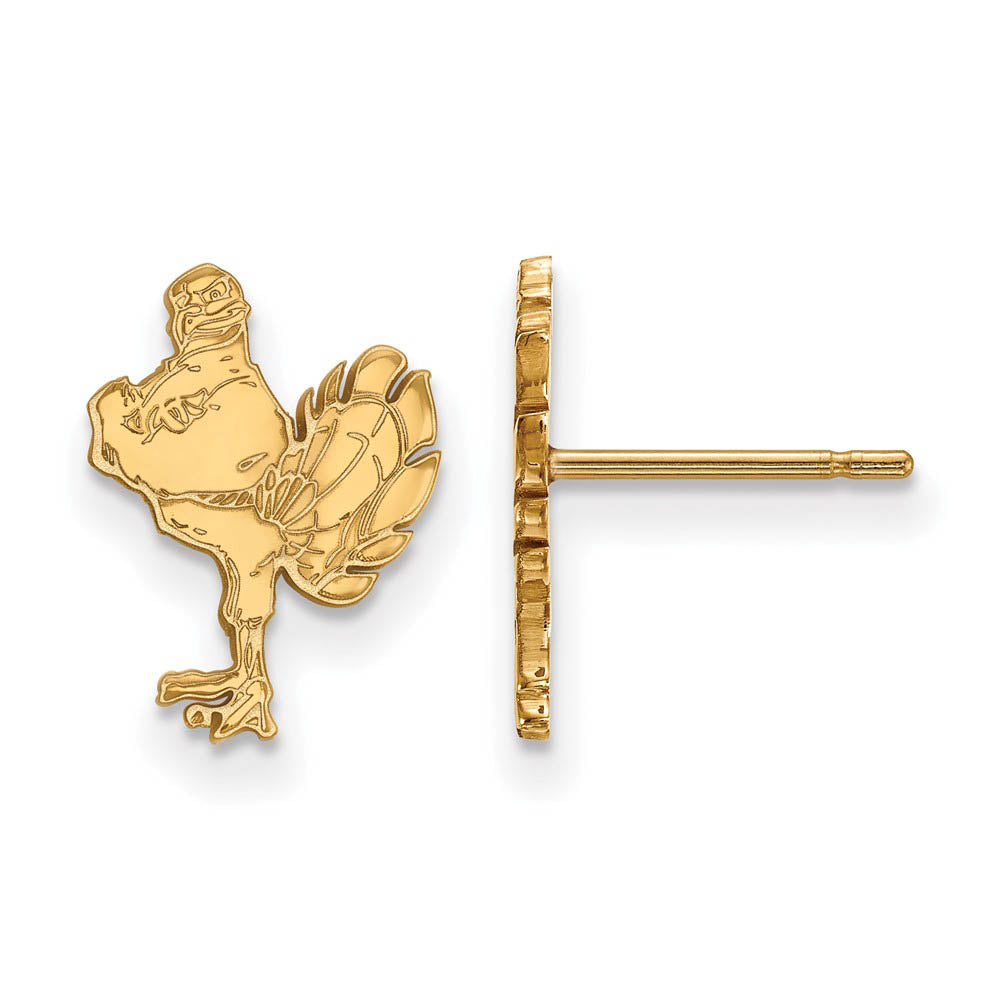 14k Yellow Gold Virginia Tech Small Post Earrings, Item E14899 by The Black Bow Jewelry Co.