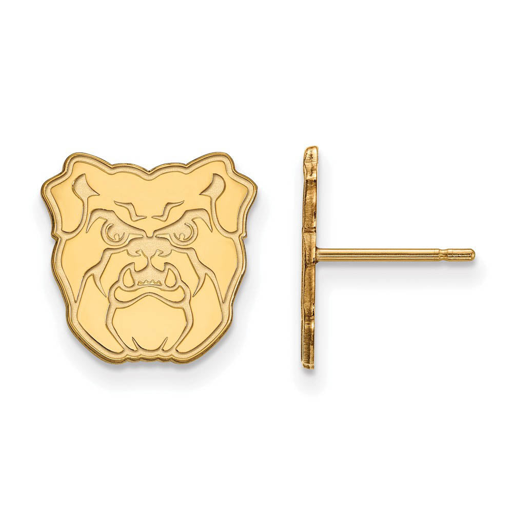 14k Gold Plated Silver Butler University Small Post Earrings, Item E14934 by The Black Bow Jewelry Co.