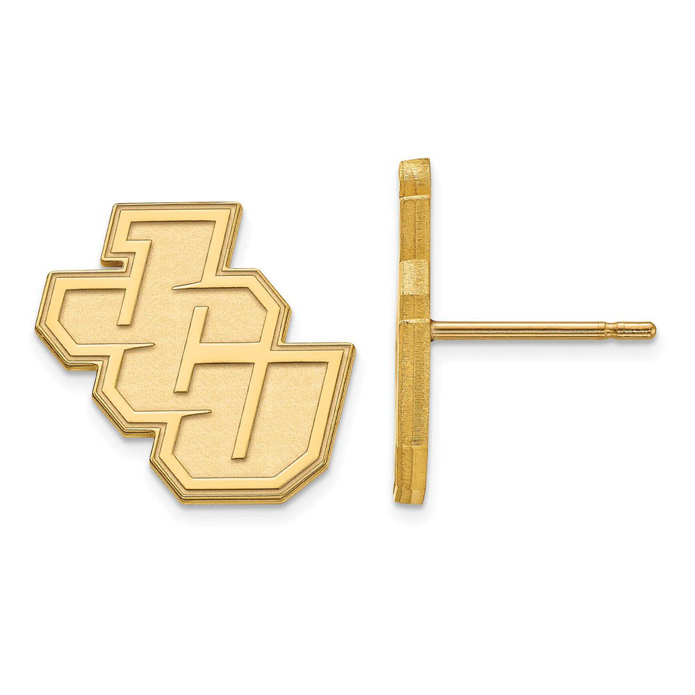 14k Gold Plated Silver John Carroll University Post Earrings, Item E14946 by The Black Bow Jewelry Co.