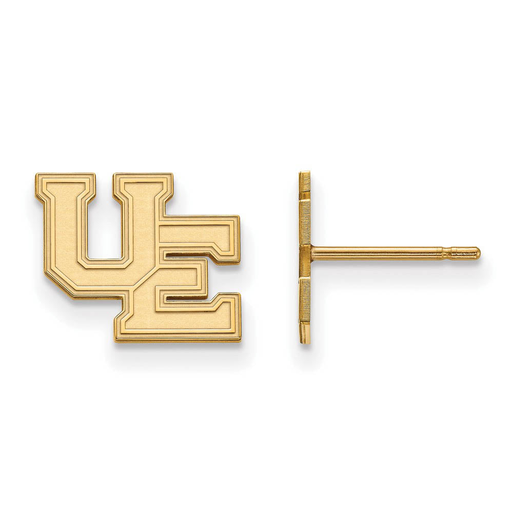14k Gold Plated Silver University of Evansville Post Earrings, Item E14963 by The Black Bow Jewelry Co.