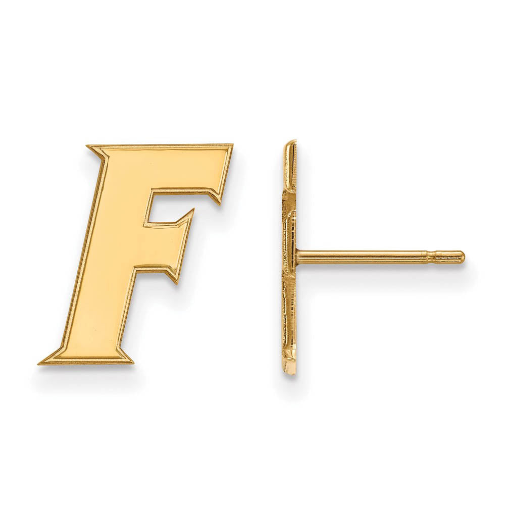 14k Gold Plated Silver University of Florida Small Post Earrings, Item E15121 by The Black Bow Jewelry Co.