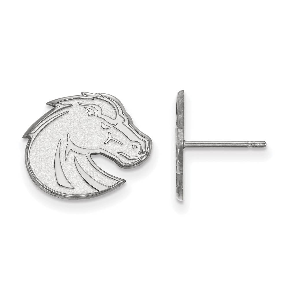 Sterling Silver Boise State University Small Post Earrings, Item E15124 by The Black Bow Jewelry Co.