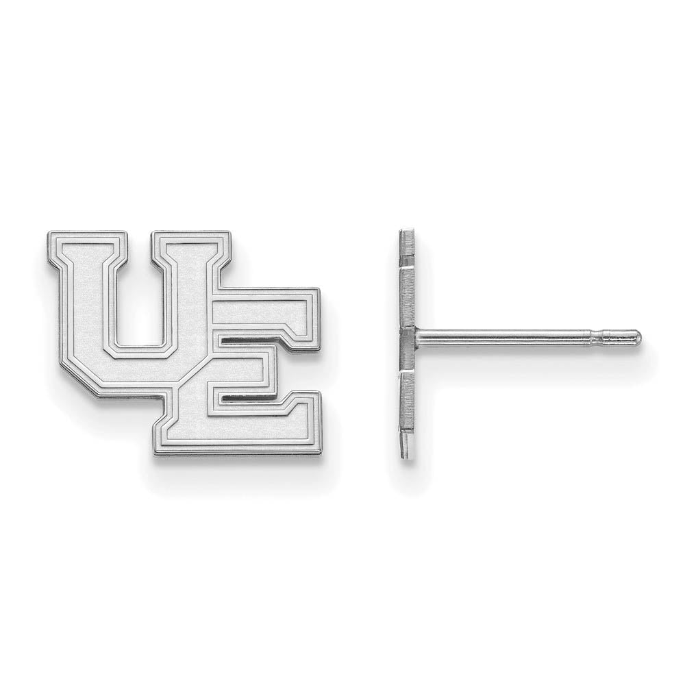 Sterling Silver University of Evansville Small Post Earrings, Item E15155 by The Black Bow Jewelry Co.