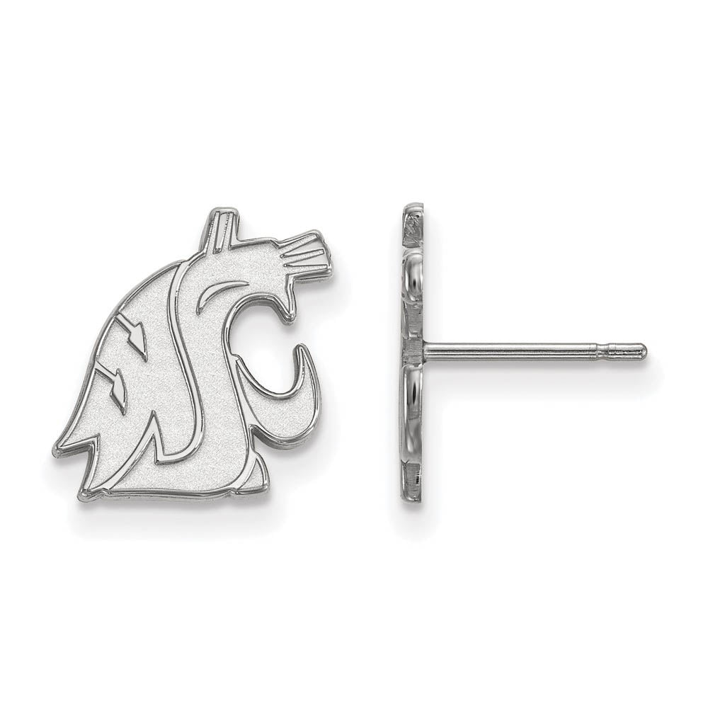 Sterling Silver Washington State Small Post Earrings, Item E15183 by The Black Bow Jewelry Co.