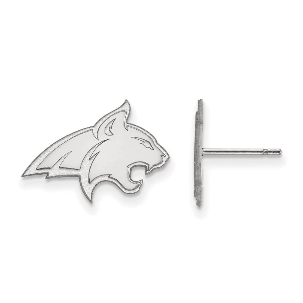 Sterling Silver Montana State University Small Post Earrings, Item E15194 by The Black Bow Jewelry Co.