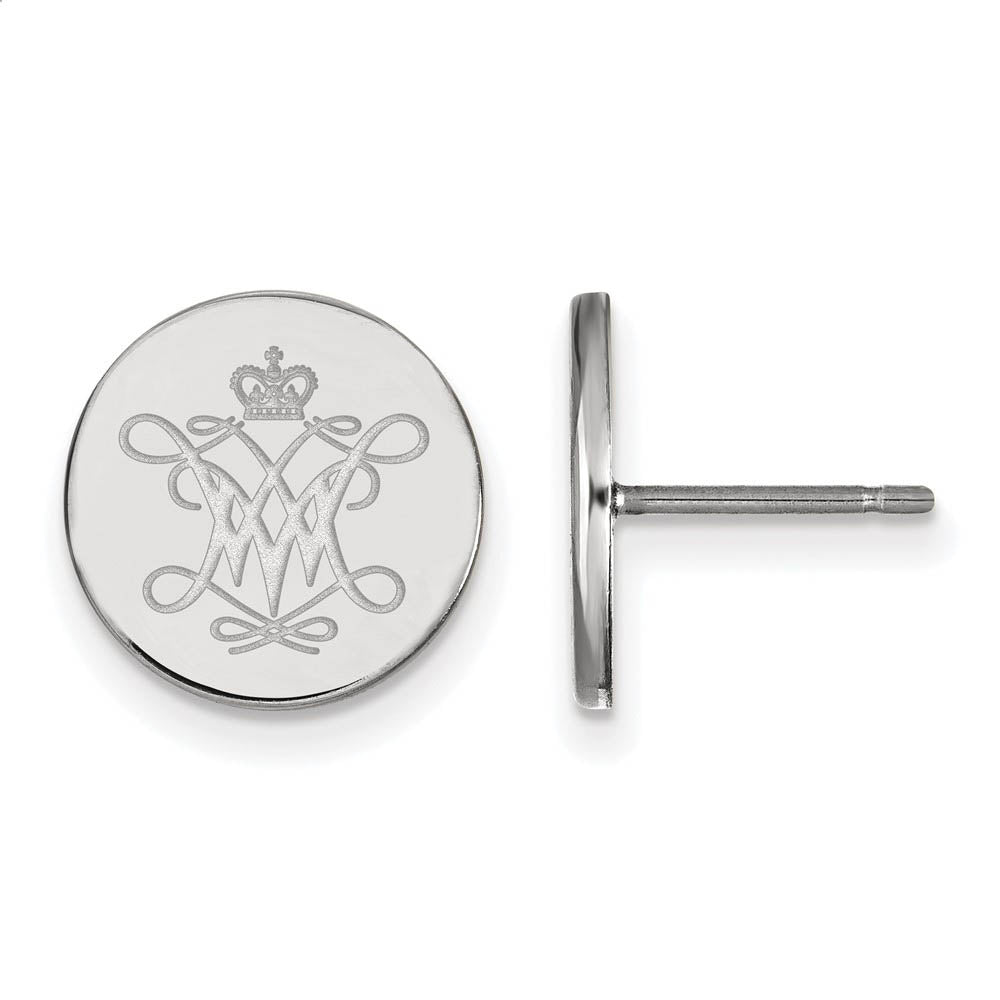Sterling Silver William and Mary Small Disc Earrings, Item E15254 by The Black Bow Jewelry Co.