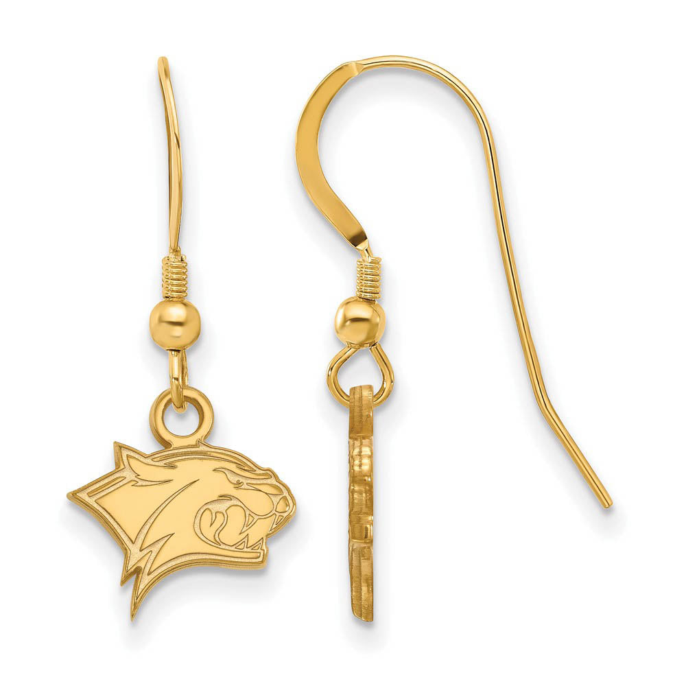 14k Gold Plated Silver Univ. of New Hampshire Dangle Earrings, Item E15402 by The Black Bow Jewelry Co.