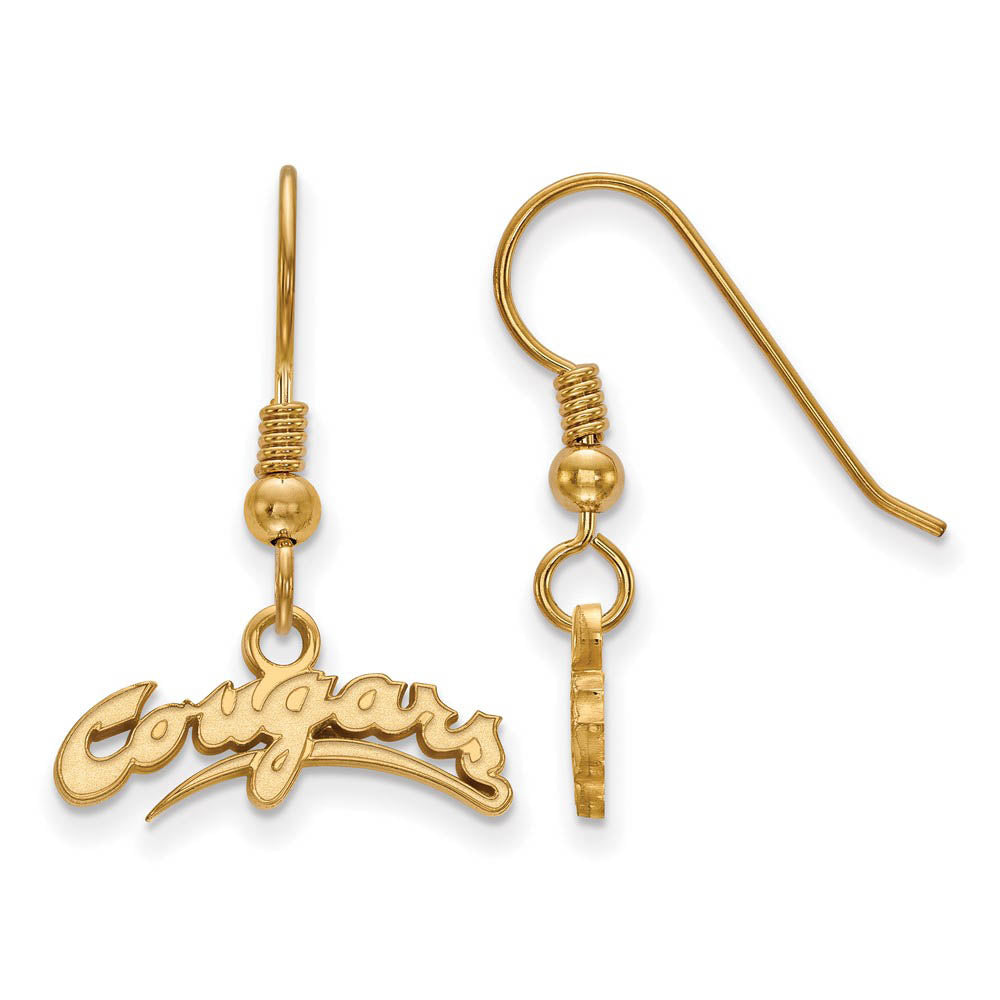 14k Gold Plated Silver Washington State XS (Tiny) Dangle Earrings, Item E15418 by The Black Bow Jewelry Co.