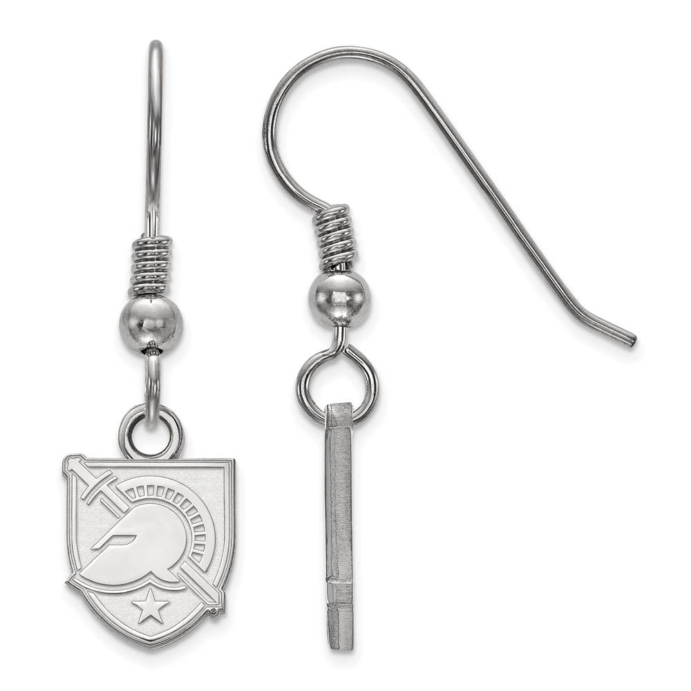 Sterling Silver U.S. Military Academy XS (Tiny) Dangle Earrings, Item E15500 by The Black Bow Jewelry Co.