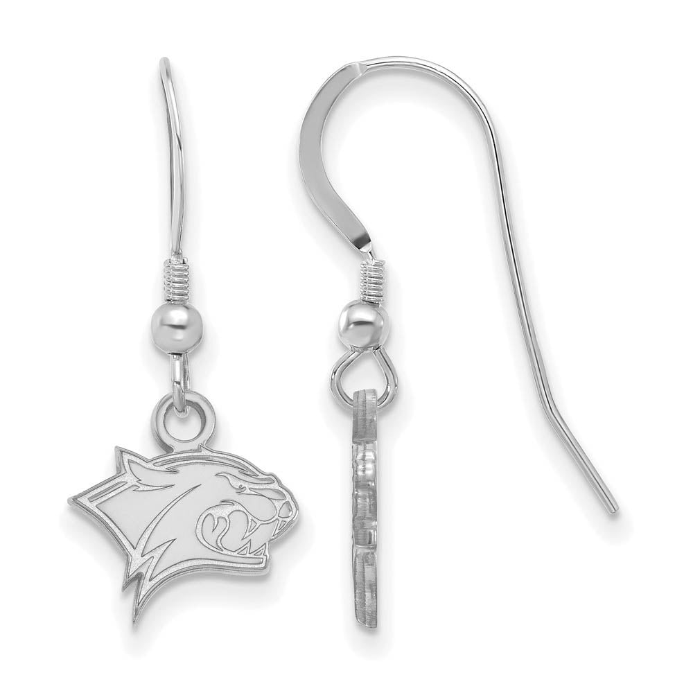 Sterling Silver Univ. of New Hampshire XS (Tiny) Dangle Earrings, Item E15548 by The Black Bow Jewelry Co.