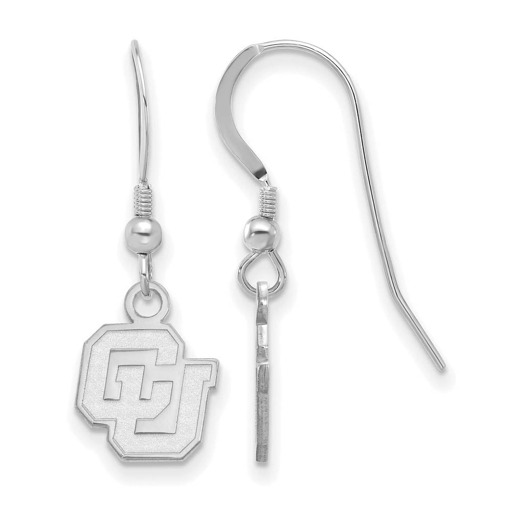 Sterling Silver University of Colorado XS (Tiny) Dangle Earrings, Item E15563 by The Black Bow Jewelry Co.