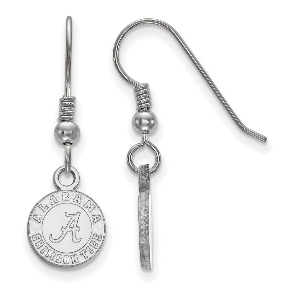 Sterling Silver Univ. of Alabama XS (Tiny) Dangle Earrings, Item E15578 by The Black Bow Jewelry Co.