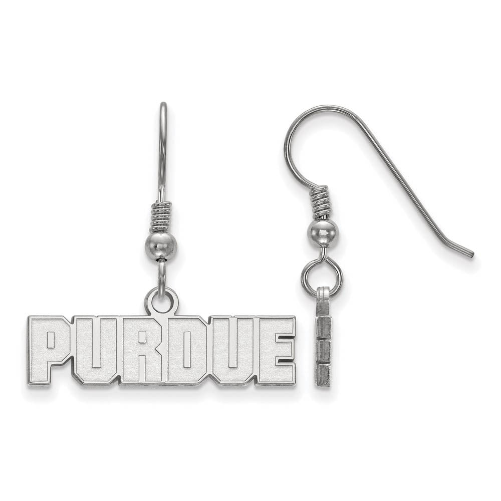 Sterling Silver Purdue XS (Tiny) Dangle Earrings, Item E15603 by The Black Bow Jewelry Co.