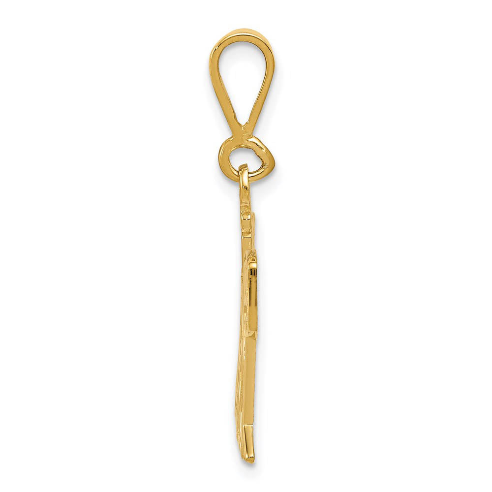 Alternate view of the 14k Yellow Gold Drum Set Pendant by The Black Bow Jewelry Co.