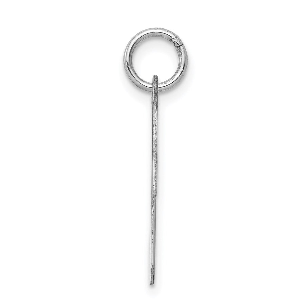 Alternate view of the Sterling Silver Polished Music Note Charm by The Black Bow Jewelry Co.