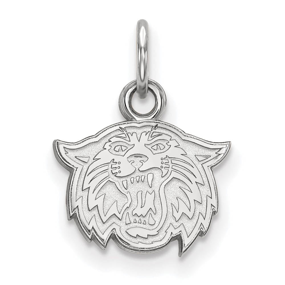 10k White Gold Villanova U. XS (Tiny) Mascot Charm or Pendant, Item P14052 by The Black Bow Jewelry Co.