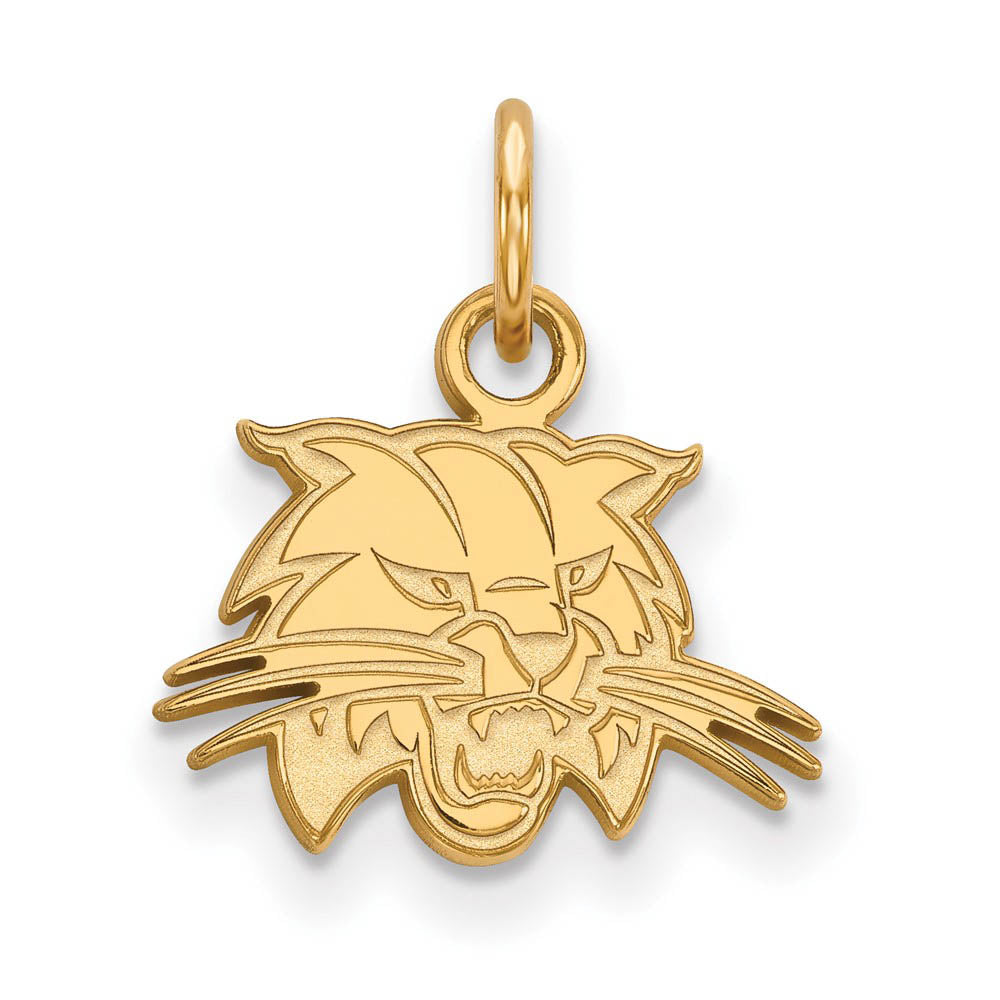 10k Yellow Gold Ohio U. XS (Tiny) Charm or Pendant, Item P14291 by The Black Bow Jewelry Co.