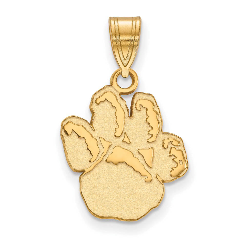 10k Yellow Gold U. of Pittsburgh Medium Pendant, Item P14379 by The Black Bow Jewelry Co.