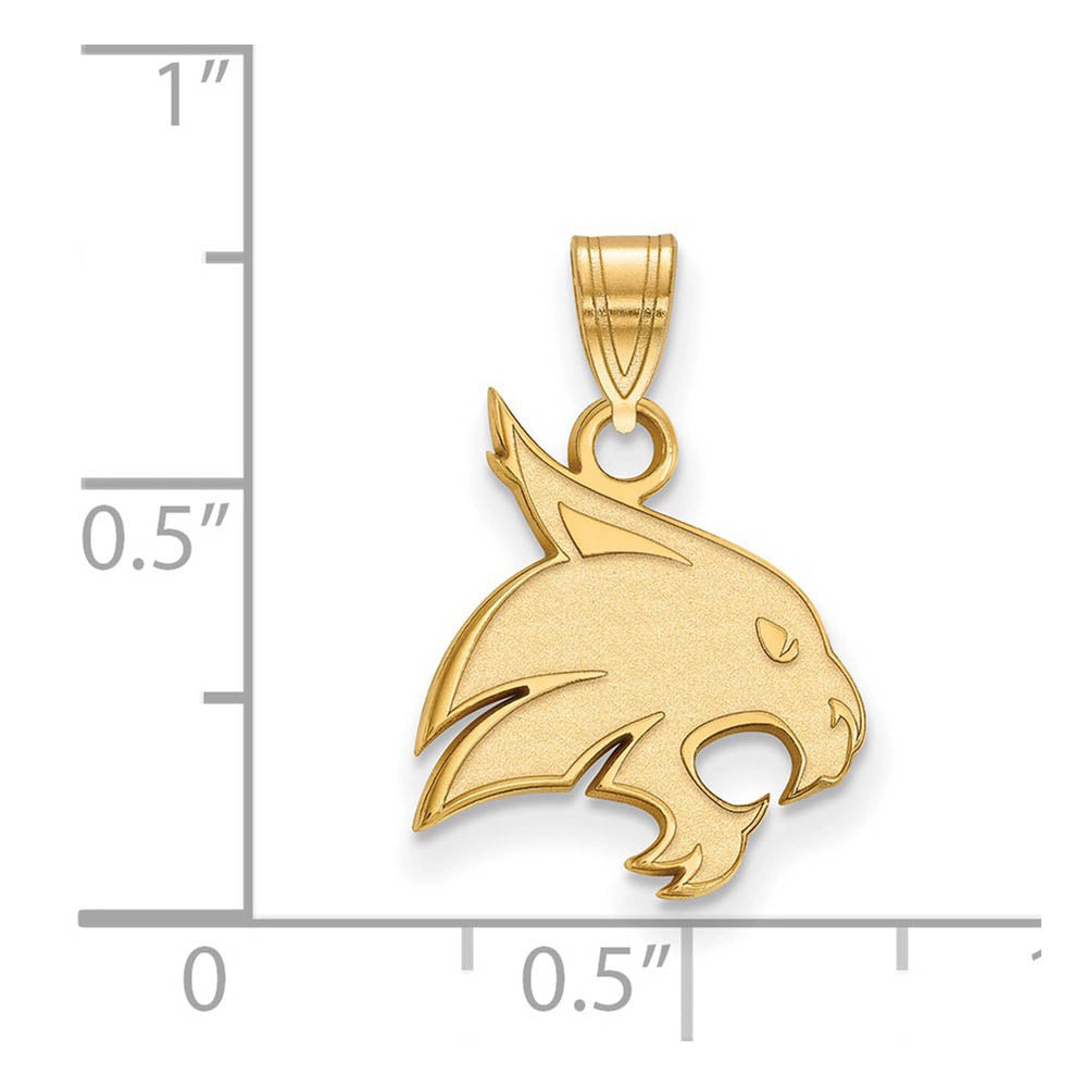 Alternate view of the 14k Yellow Gold Texas State Medium Pendant by The Black Bow Jewelry Co.