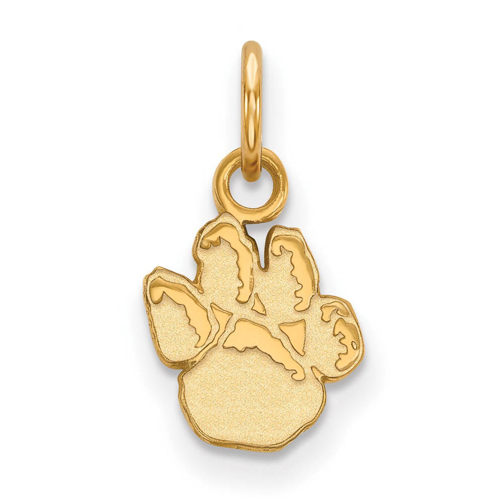 14k Yellow Gold U. of Pittsburgh XS (Tiny) Charm or Pendant, Item P14808 by The Black Bow Jewelry Co.