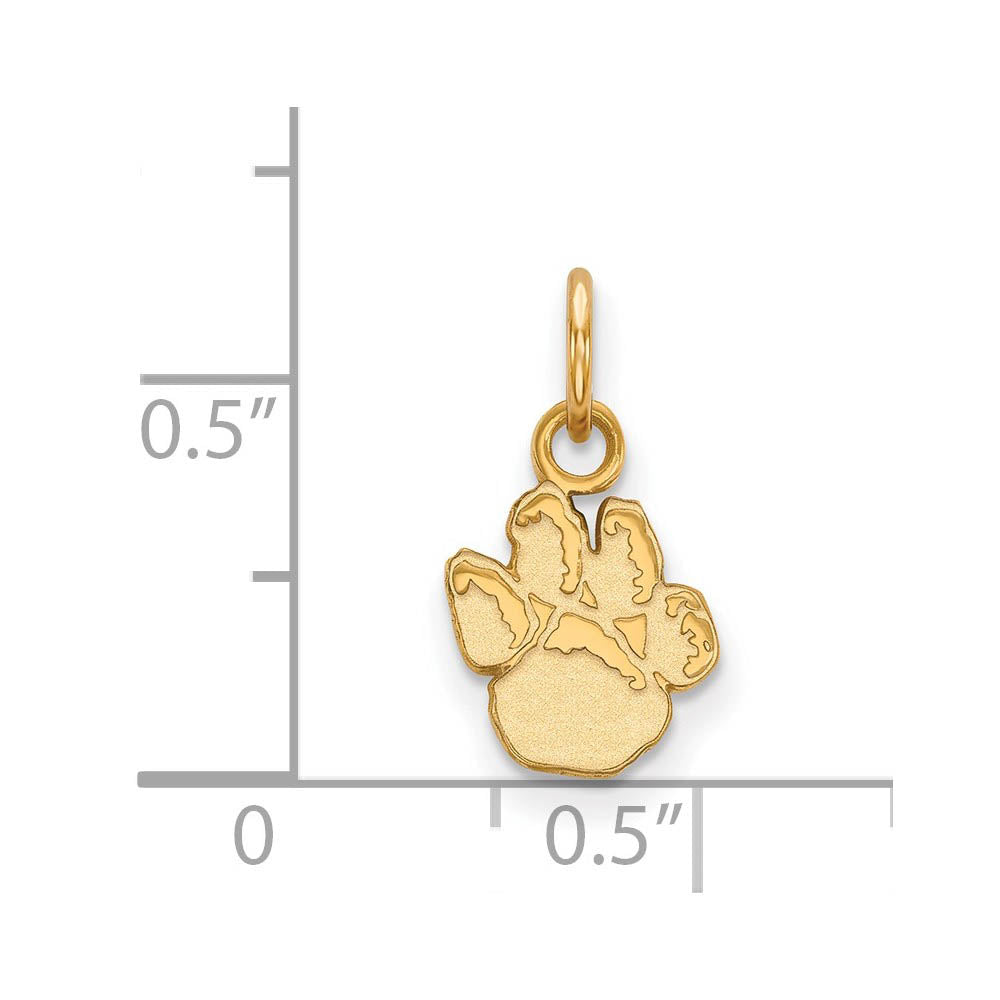 Alternate view of the 14k Yellow Gold U. of Pittsburgh XS (Tiny) Charm or Pendant by The Black Bow Jewelry Co.