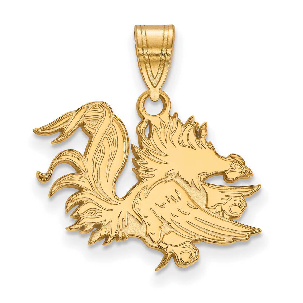 14k Yellow Gold South Carolina Medium Pendant, Item P14841 by The Black Bow Jewelry Co.