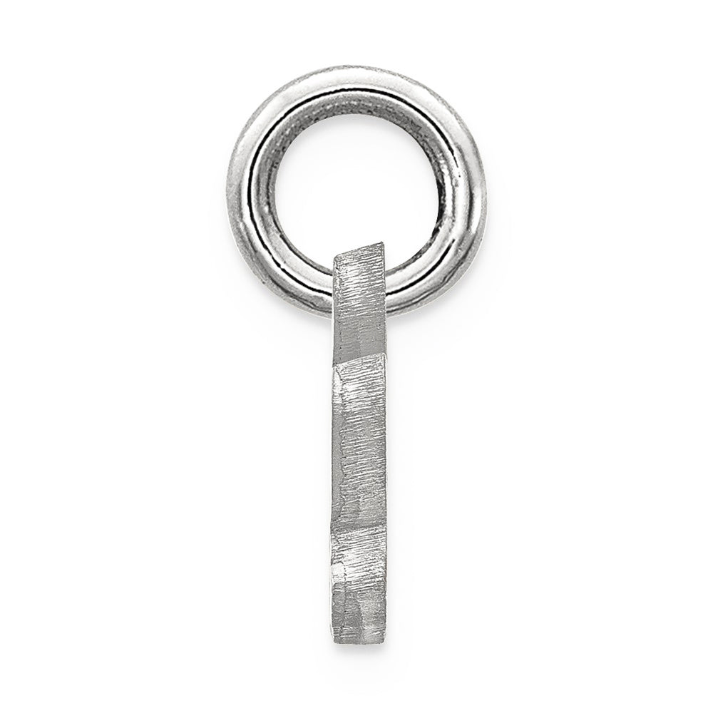 Alternate view of the Sterling Silver Baylor U XS (Tiny) Script Logo Charm or Pendant by The Black Bow Jewelry Co.