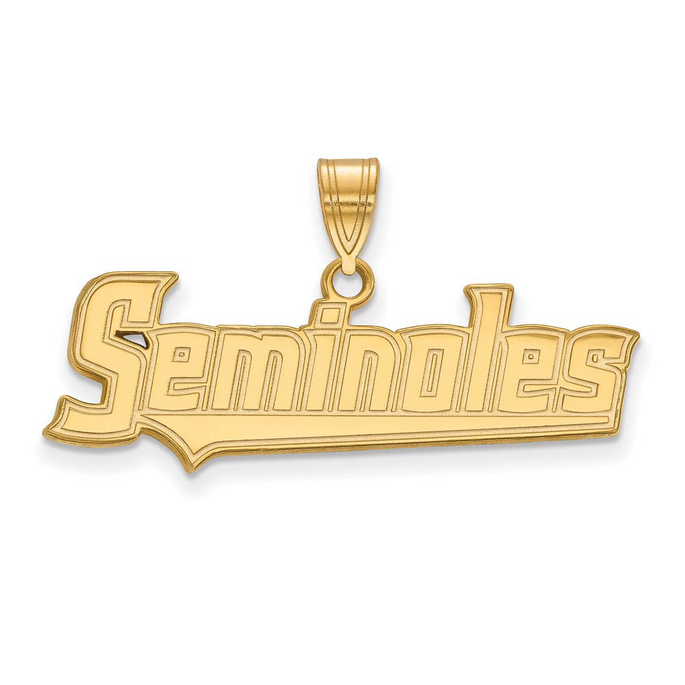 10k Yellow Gold Florida State Medium Pendant, Item P18887 by The Black Bow Jewelry Co.