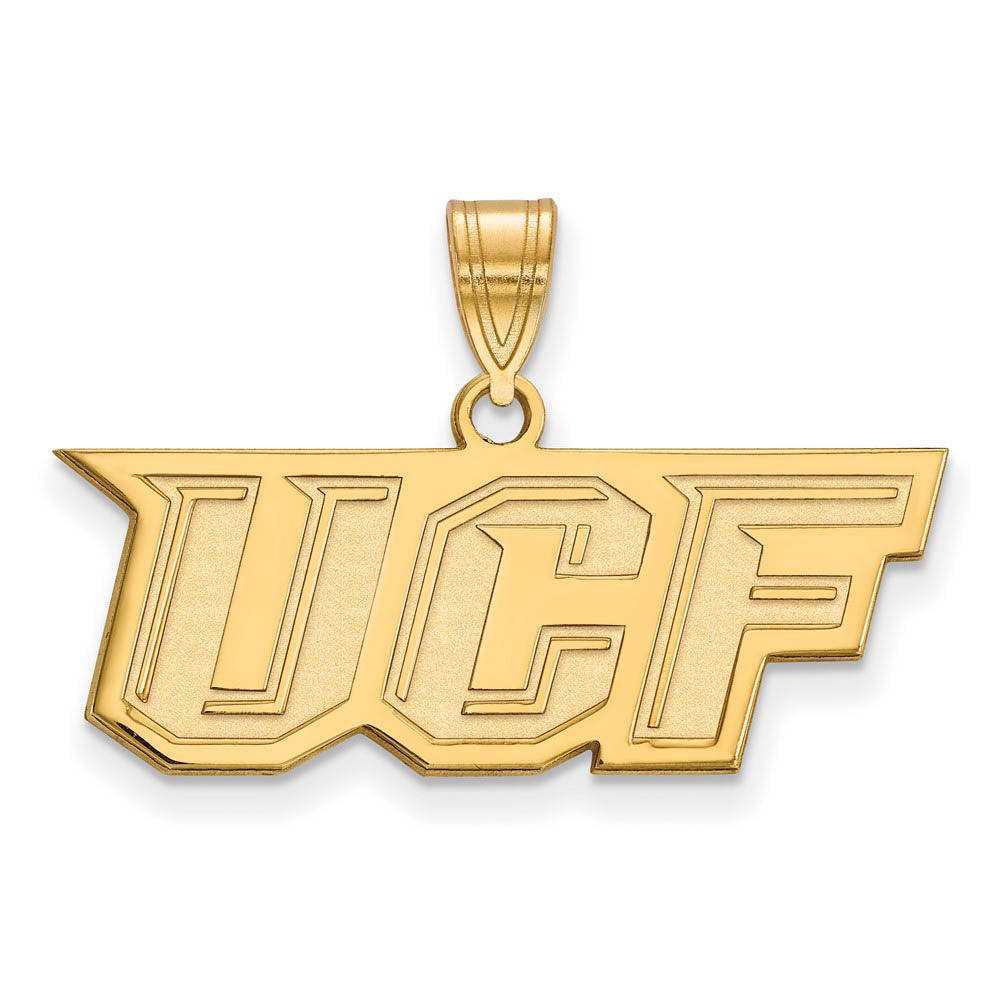 14k Gold Plated Silver Central Florida Medium Pendant, Item P19300 by The Black Bow Jewelry Co.