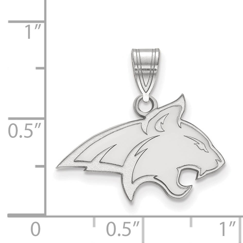 Alternate view of the Sterling Silver Montana State Medium Mascot Pendant by The Black Bow Jewelry Co.