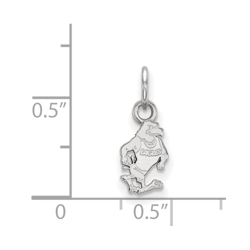 Alternate view of the 14k White Gold Georgia Southern U XS (Tiny) Charm or Pendant by The Black Bow Jewelry Co.