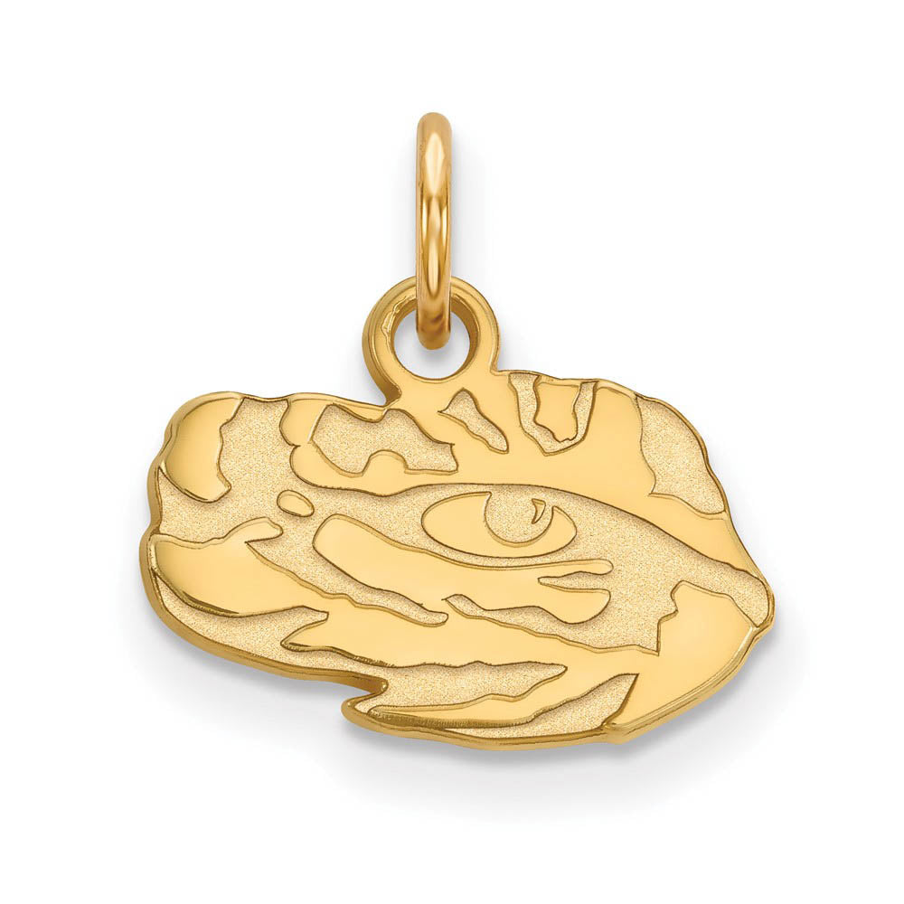 14k Gold Plated Silver Louisiana State XS (Tiny) Mascot Charm Pendant, Item P23166 by The Black Bow Jewelry Co.