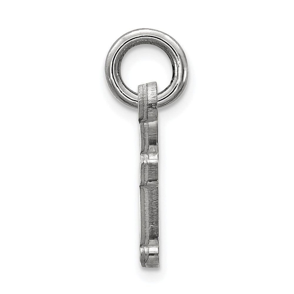 Alternate view of the Sterling Silver Baylor U XS (Tiny) 'BU' Charm or Pendant by The Black Bow Jewelry Co.