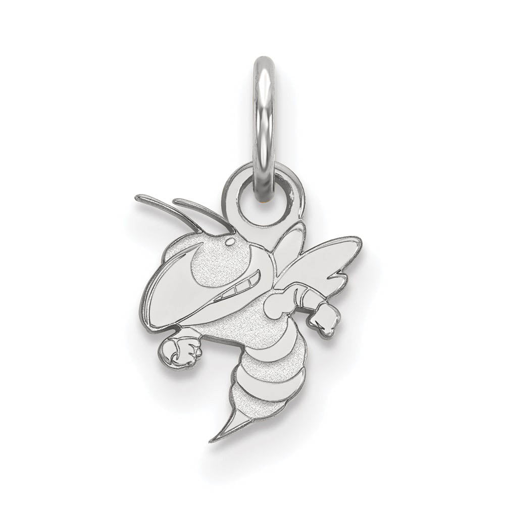 Sterling Silver Georgia Technology XS (Tiny) Charm or Pendant, Item P23247 by The Black Bow Jewelry Co.