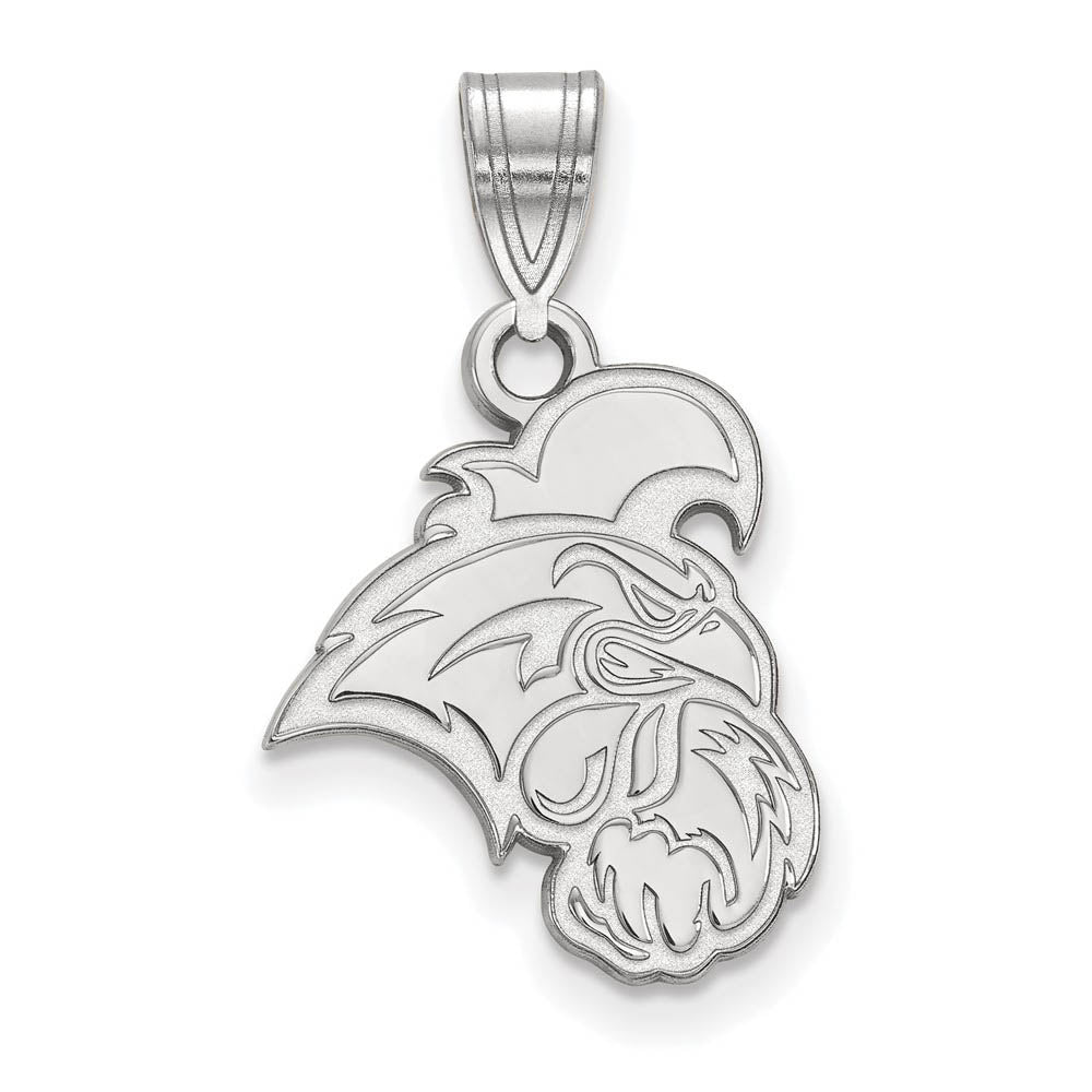 10k White Gold Coastal Carolina U Medium Pendant, Item P23330 by The Black Bow Jewelry Co.