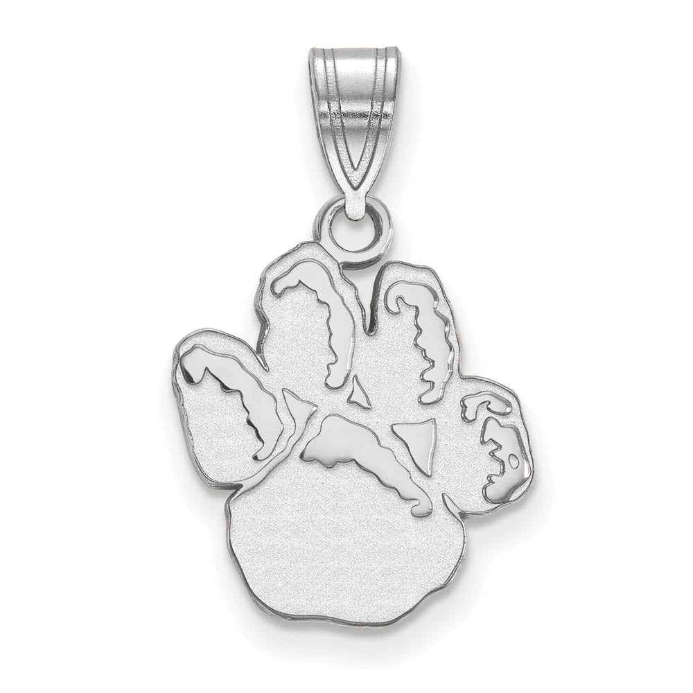 10k White Gold U. of Pittsburgh Medium Pendant, Item P23538 by The Black Bow Jewelry Co.