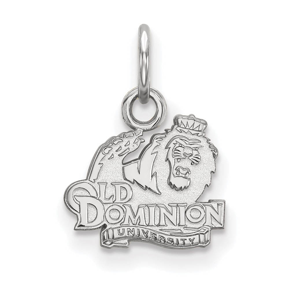 14k White Gold Old Dominion U. XS (Tiny) Charm or Pendant, Item P23717 by The Black Bow Jewelry Co.