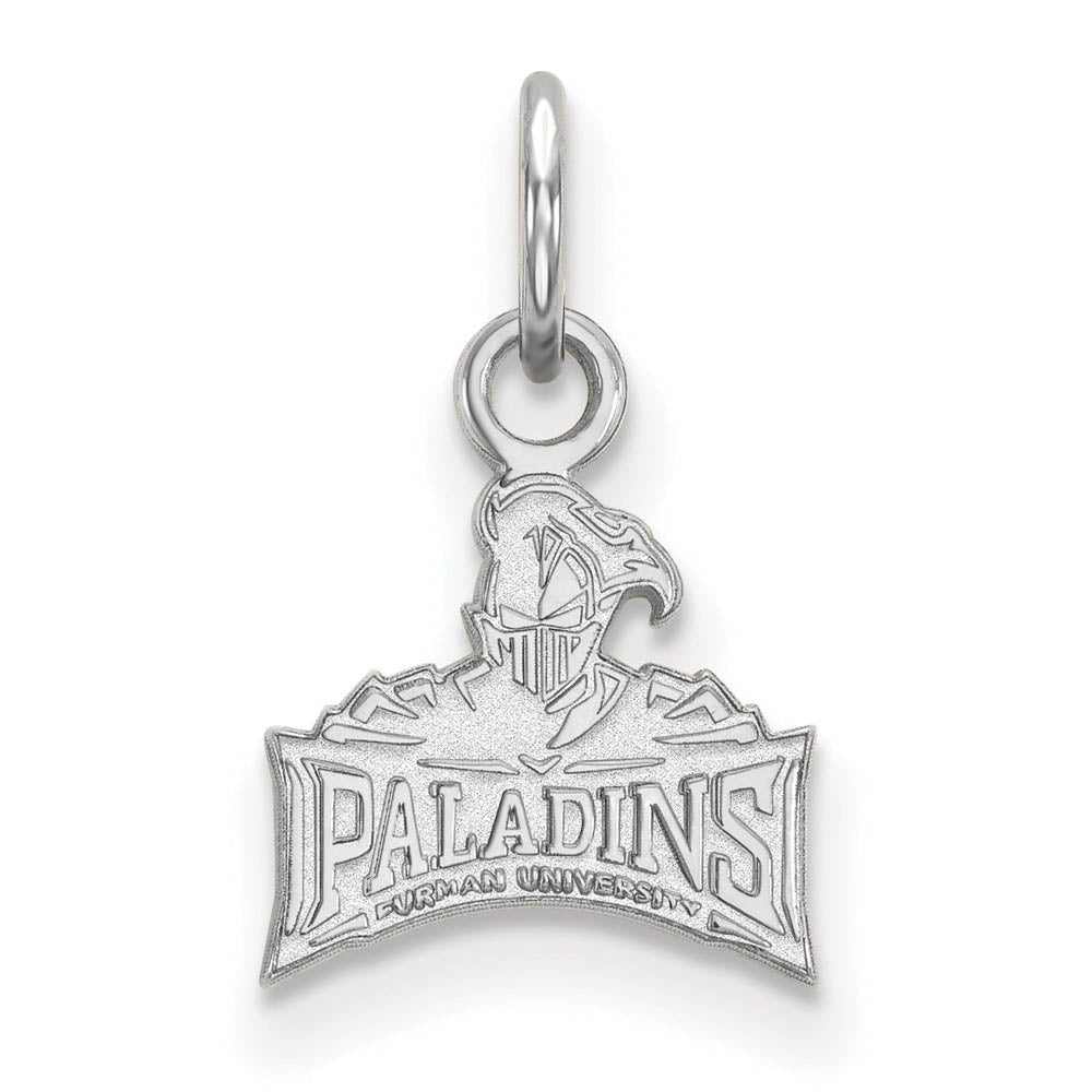14k White Gold Furman U XS (Tiny) Charm or Pendant, Item P24071 by The Black Bow Jewelry Co.
