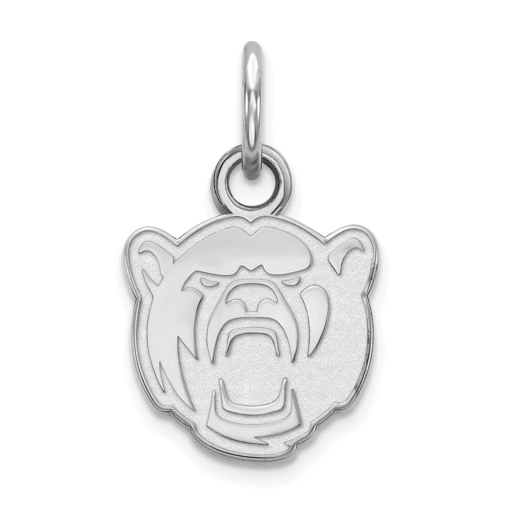14k White Gold Baylor U XS (Tiny) Bears Charm or Pendant, Item P24125 by The Black Bow Jewelry Co.