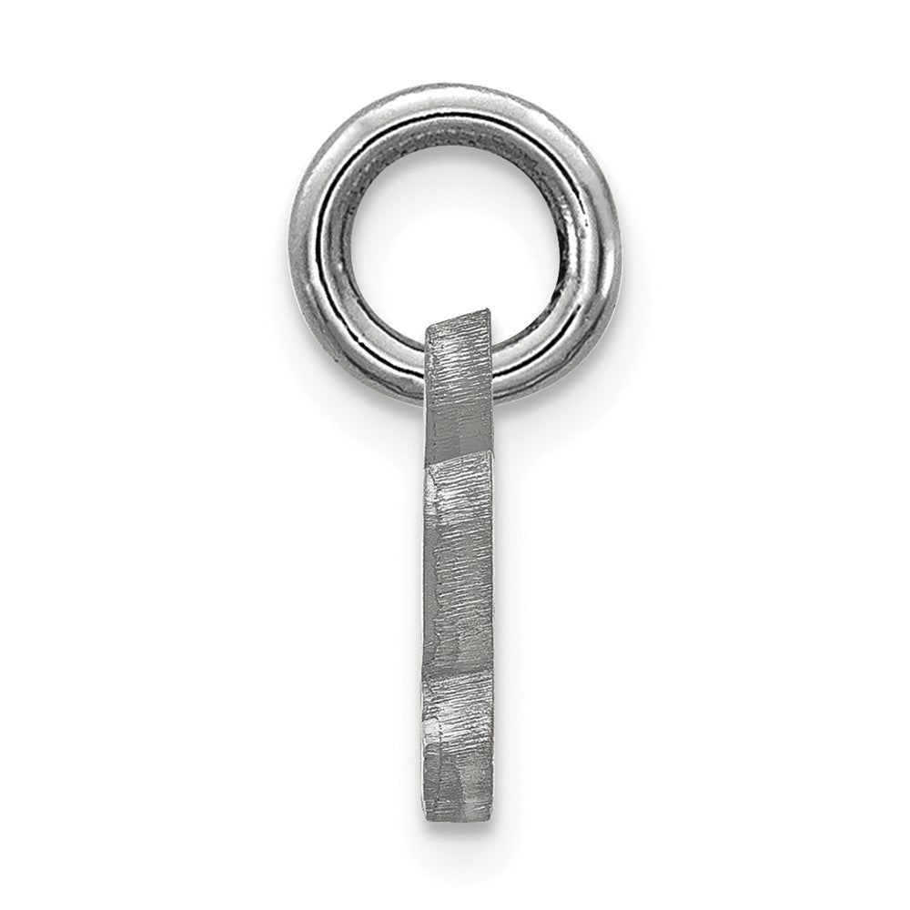 Alternate view of the 14k White Gold Baylor U XS (Tiny) Script Logo Charm or Pendant by The Black Bow Jewelry Co.