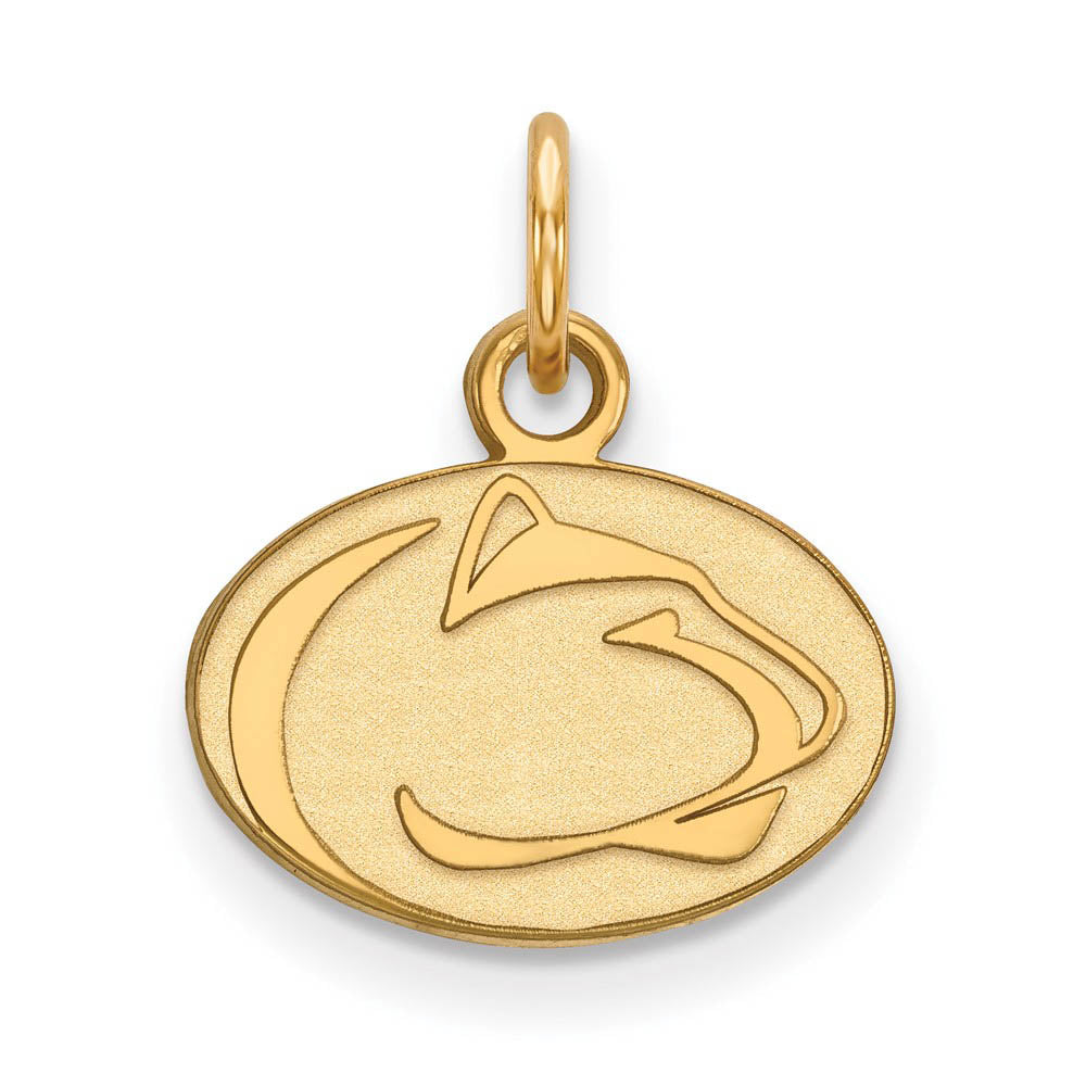 14k Gold Plated Silver Penn State XS (Tiny) Charm or Pendant, Item P24655 by The Black Bow Jewelry Co.