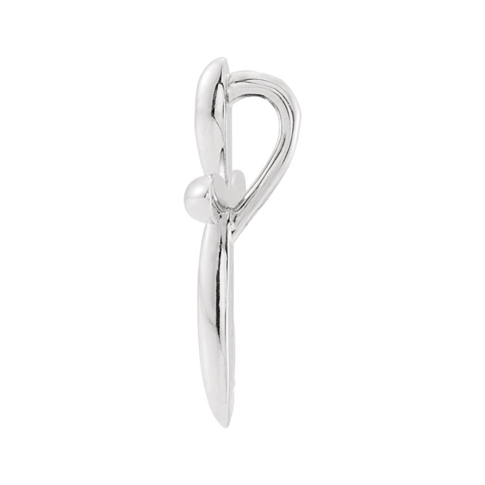 Alternate view of the Sterling Silver Rounded Cross Slide Pendant, 11 x 15mm by The Black Bow Jewelry Co.