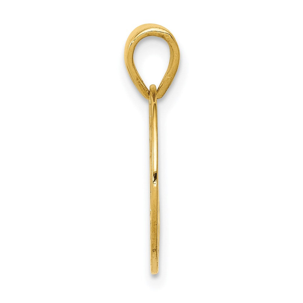 Alternate view of the 14k Yellow Gold Heart Leaf Tree of Life Pendant, 15mm (9/16 inch) by The Black Bow Jewelry Co.