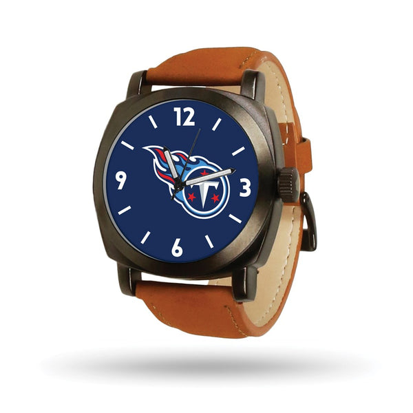 NFL Ladies Tennessee Titans Black Leather Lunar Watch - The Black Bow  Jewelry Company