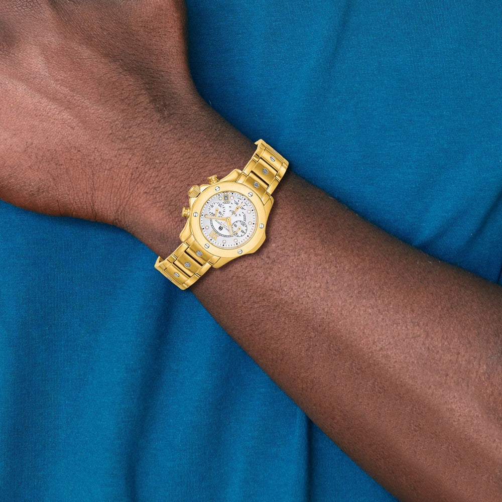 Alternate view of the Charles Hubert Ladies IP-plated Stainless Silver 32mm Dial Watch by The Black Bow Jewelry Co.