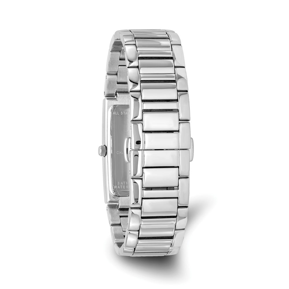 Alternate view of the Charles Hubert Ladies Crystal Bezel White Dial 21x46mm Watch by The Black Bow Jewelry Co.